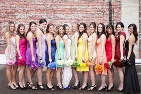 разноцветная свадьба